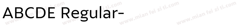 ABCDE Regular字体转换